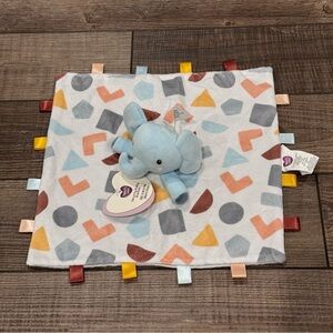 Parent's Choice Security Blanket Blue Elephant Buddy Lovey Plush NWT 12x12in New